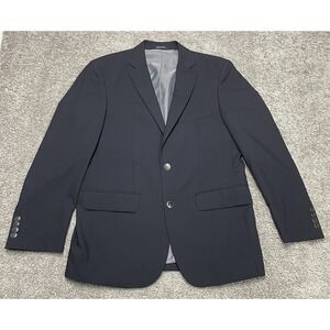 Men's PRONTO UOMO Black Modern 2 Button Wool‎ Suit Jacket Sport Coat 40 REG